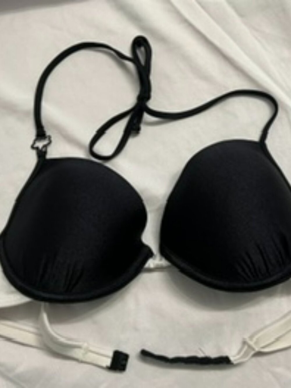 FOX Racing Black and White bikini top Medium